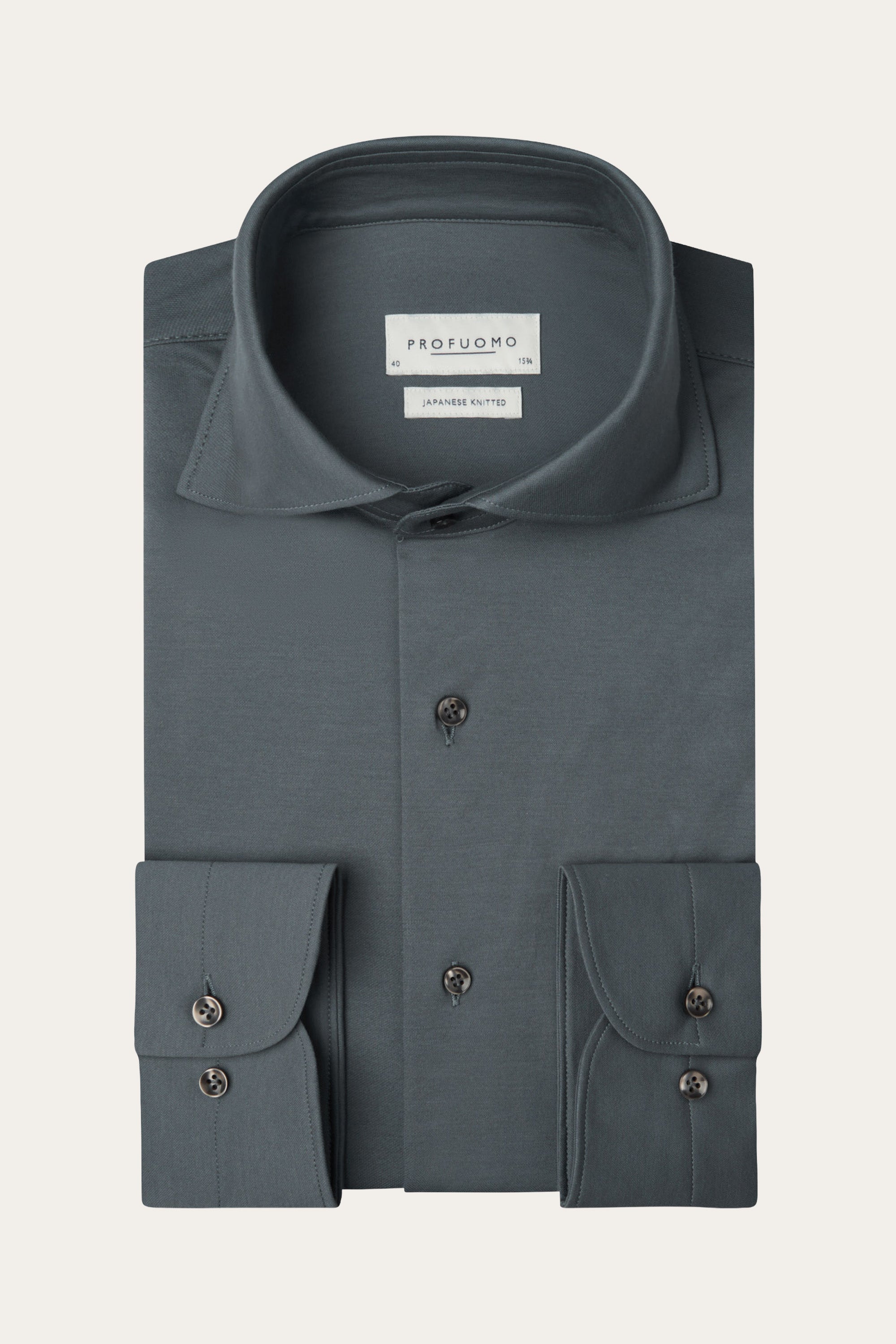 Blue Japanese knitted shirt – Profuomo